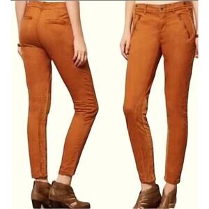 Pilcro & The Letterpress Sz 4‎ Picardy Jodhpurs Velvet Riding Pants Equestrian